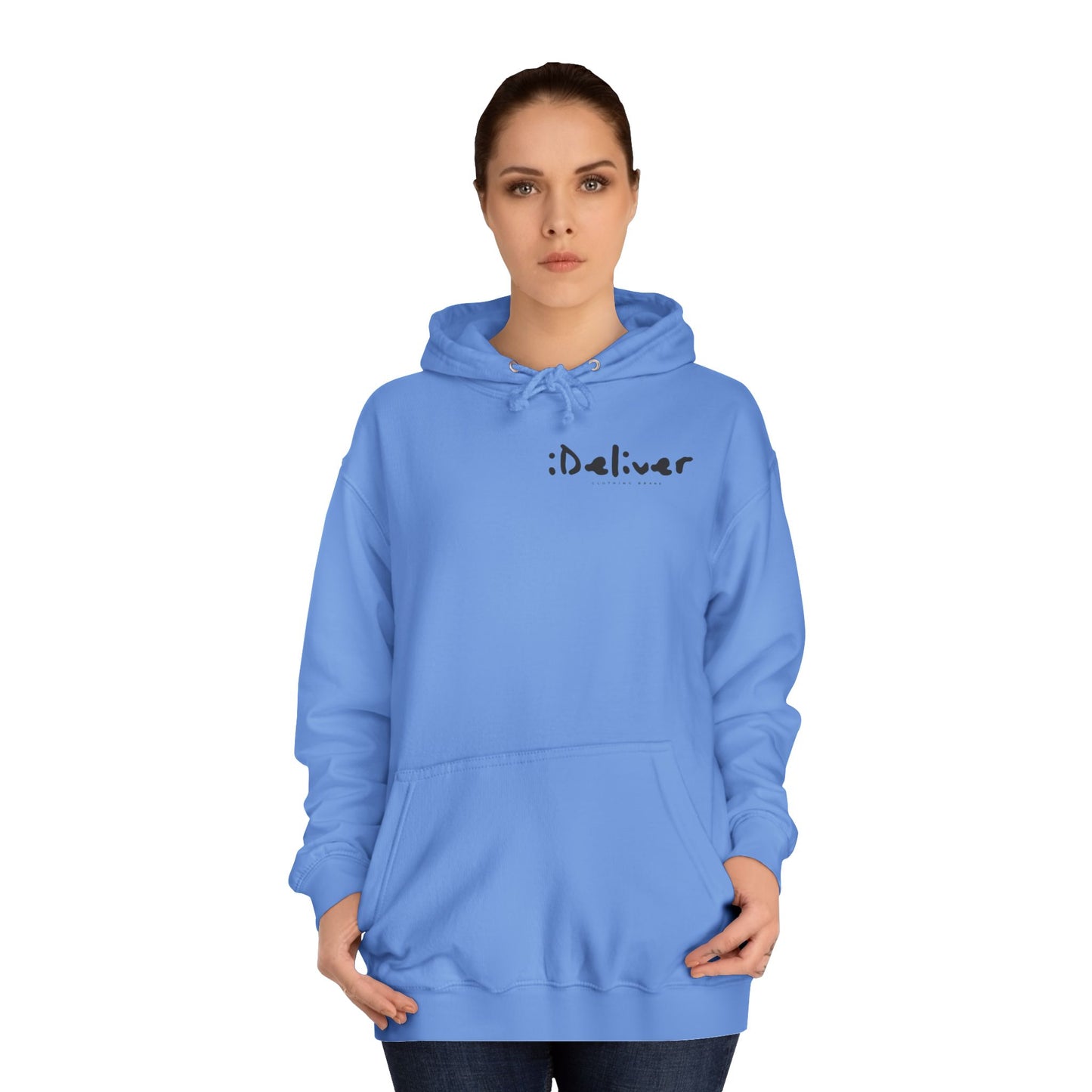Unisex iDeliver Streetwear, College Hoodie - iDeliver, Cozy College Apparel, Student Gift Idea, Casual Streetwear, Perfect for Study Sessions