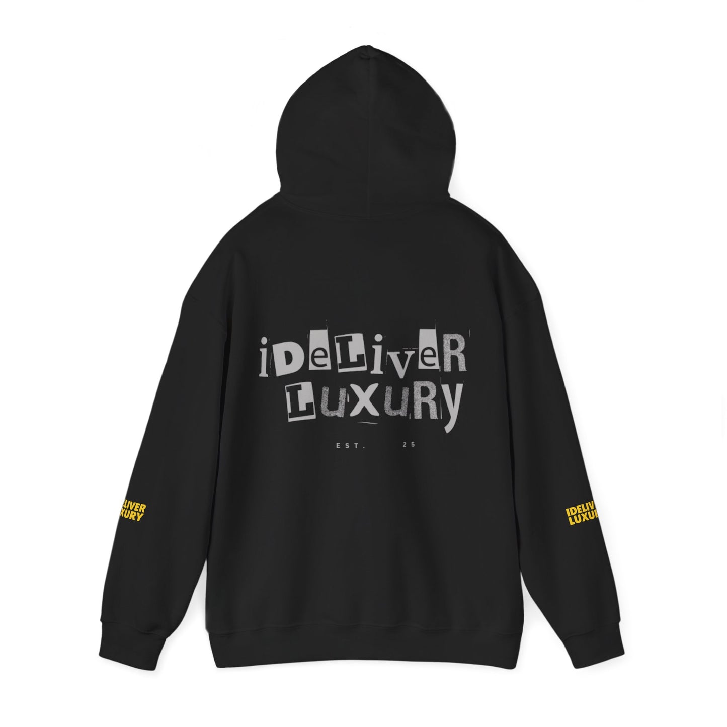 Stylish iDeliver ™ Hooded Sweatshirt with Unique iDELIVER Design – Perfect for Casual Outings, Gifts, or Everyday Comfort