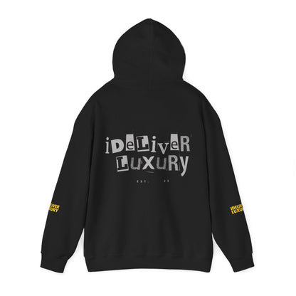 Stylish iDeliver ™ Hooded Sweatshirt with Unique iDELIVER Design – Perfect for Casual Outings, Gifts, or Everyday Comfort