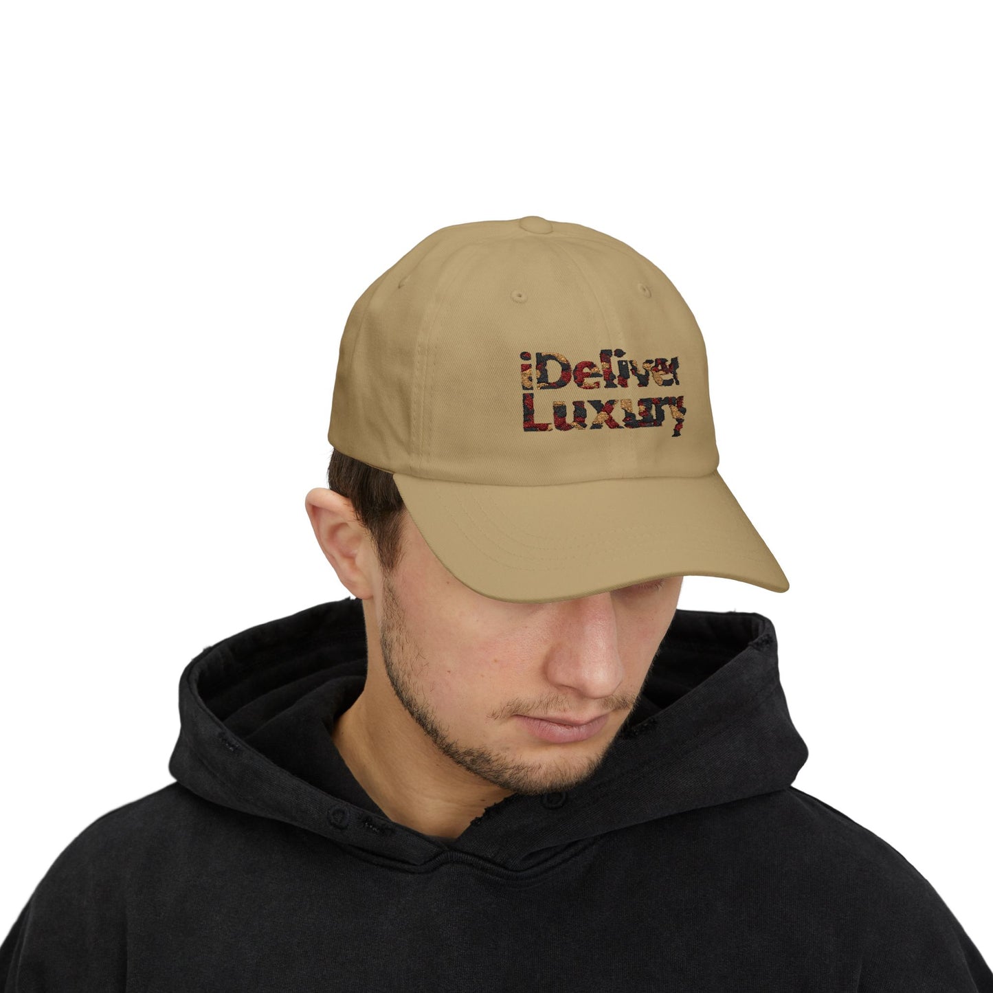 Original Hand Stitched iDeliver™ Camouflage Cap, Perfect Gift for Fathers Day, Casual Accessories, Unique Dad Hat, Everyday Wear Cap, Trendy Headwear