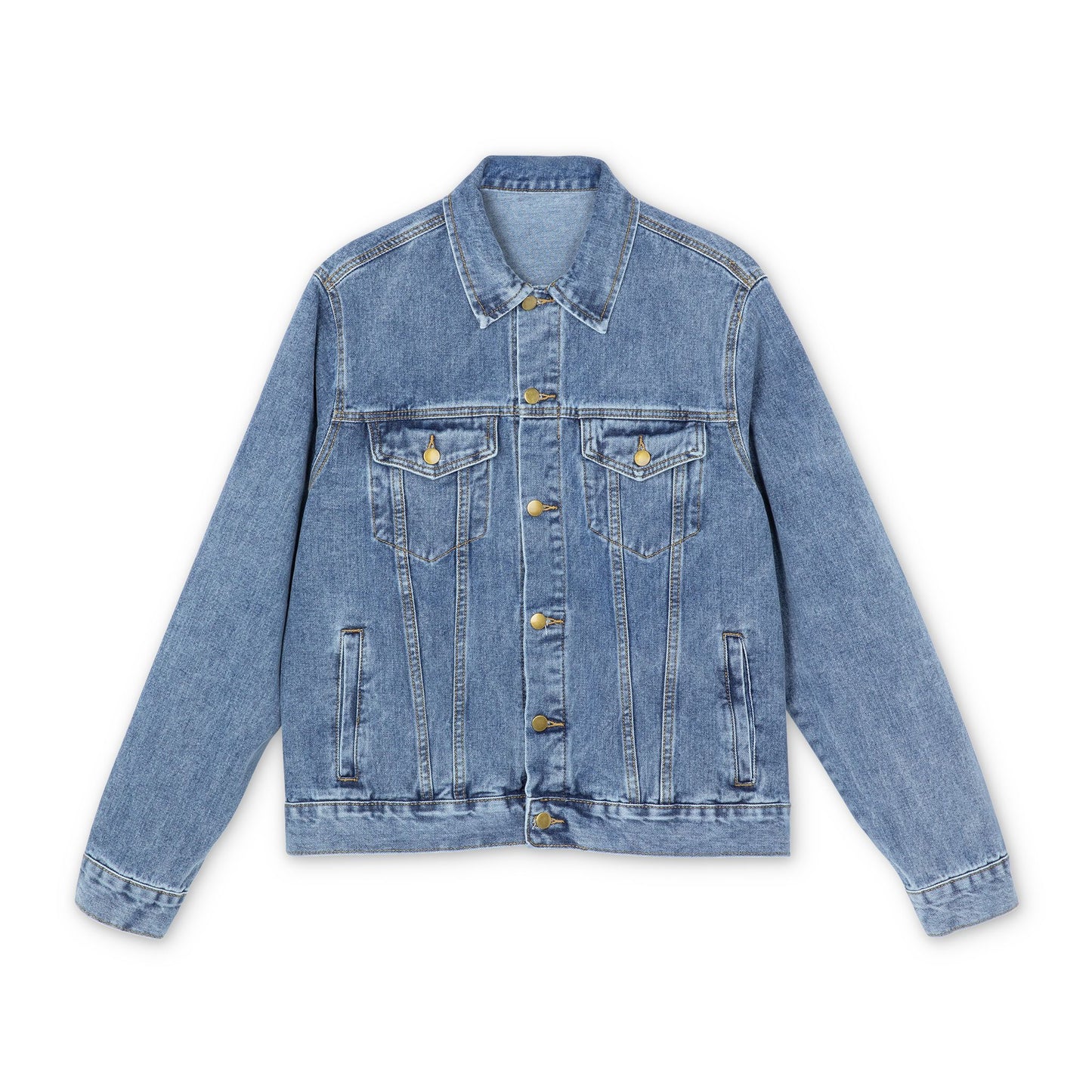 The iDeliver Stylish Men's Denim Jacket with Unique Design, Casual Wear, Street Style Jacket, That Screams Luxury Gift for Him, Cool Denim Outerwear