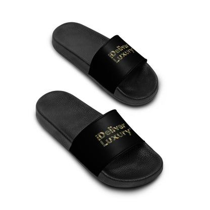 Camo iDeliver Theme, Casual Footwear, Summer Vibes, Perfect for Beach Days, Comfortable Indoor/Outdoor Slippers, Gift for Him