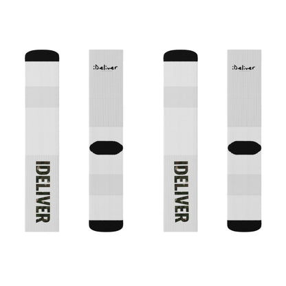 The iDeliver's Original Sublimation Socks, Unique Gift for Sports Lovers, Trendy Apparel for Everyday Wear, Fun Accessories, Gift for Holidays