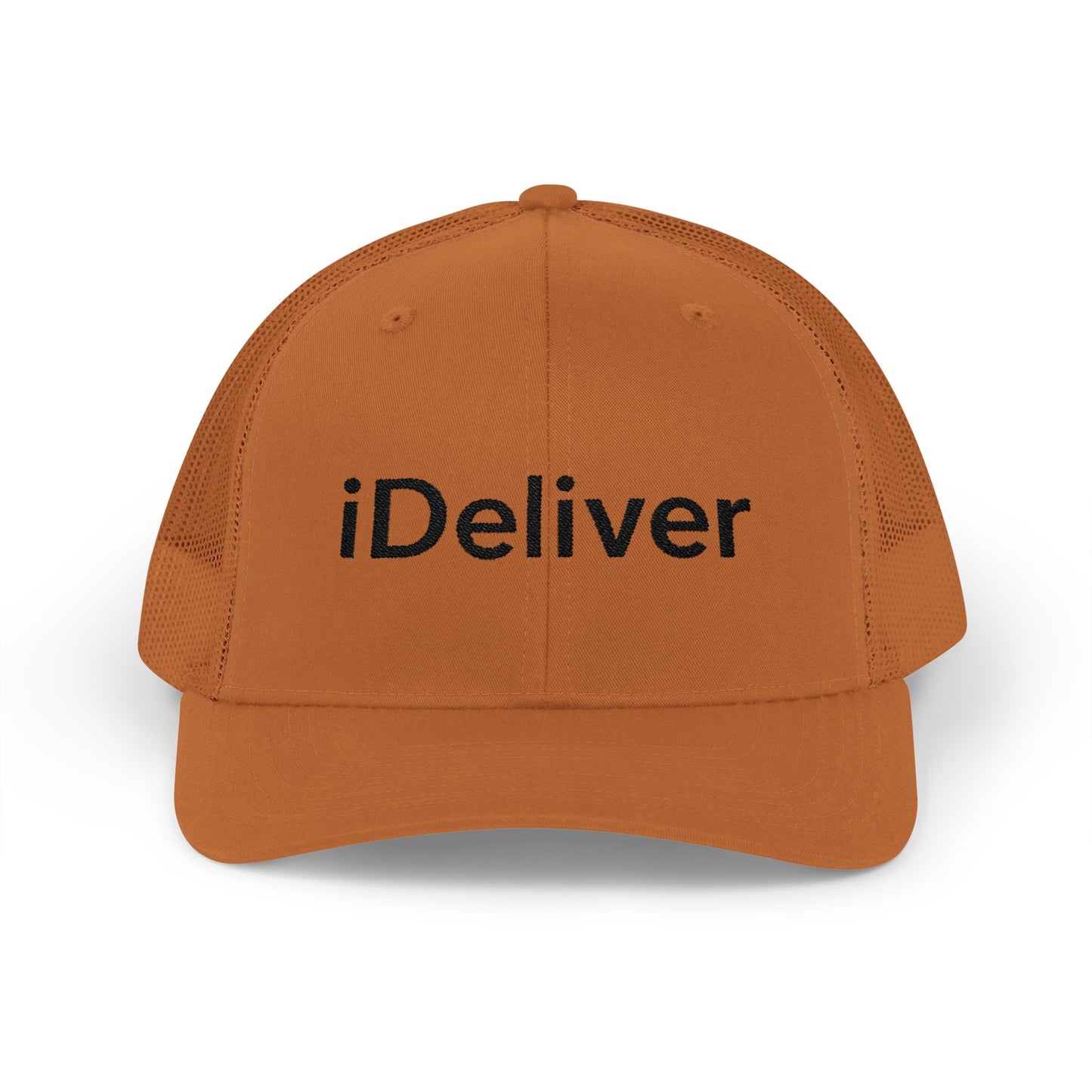 The iDeliver Stylish Snapback Trucker Cap for Delivery Enthusiasts, Adjustable Cap, Outdoor Cap, Casual Accessory, Gift for Delivery Drivers