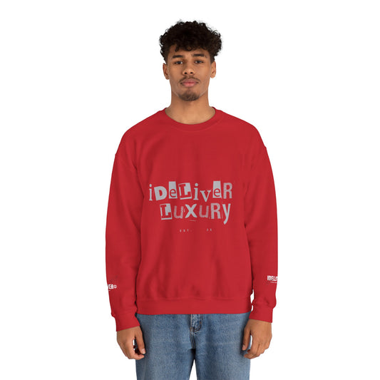 iDeliver Luxury Unisex Sweatshirt, Cozy Fashion, Perfect Gift, Streetwear Style, Casual Comfort, Ideal for Any Season