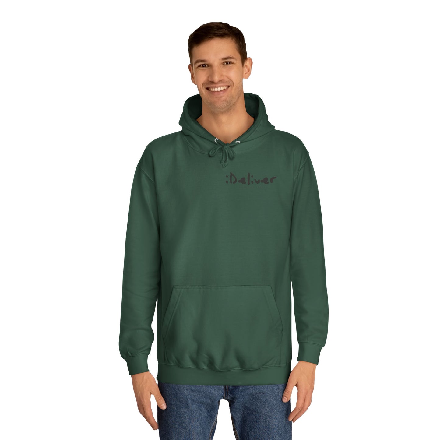 Unisex iDeliver Streetwear, College Hoodie - iDeliver, Cozy College Apparel, Student Gift Idea, Casual Streetwear, Perfect for Study Sessions