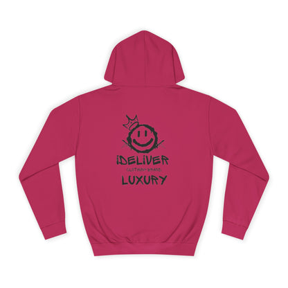 Unisex iDeliver Streetwear, College Hoodie - iDeliver, Cozy College Apparel, Student Gift Idea, Casual Streetwear, Perfect for Study Sessions