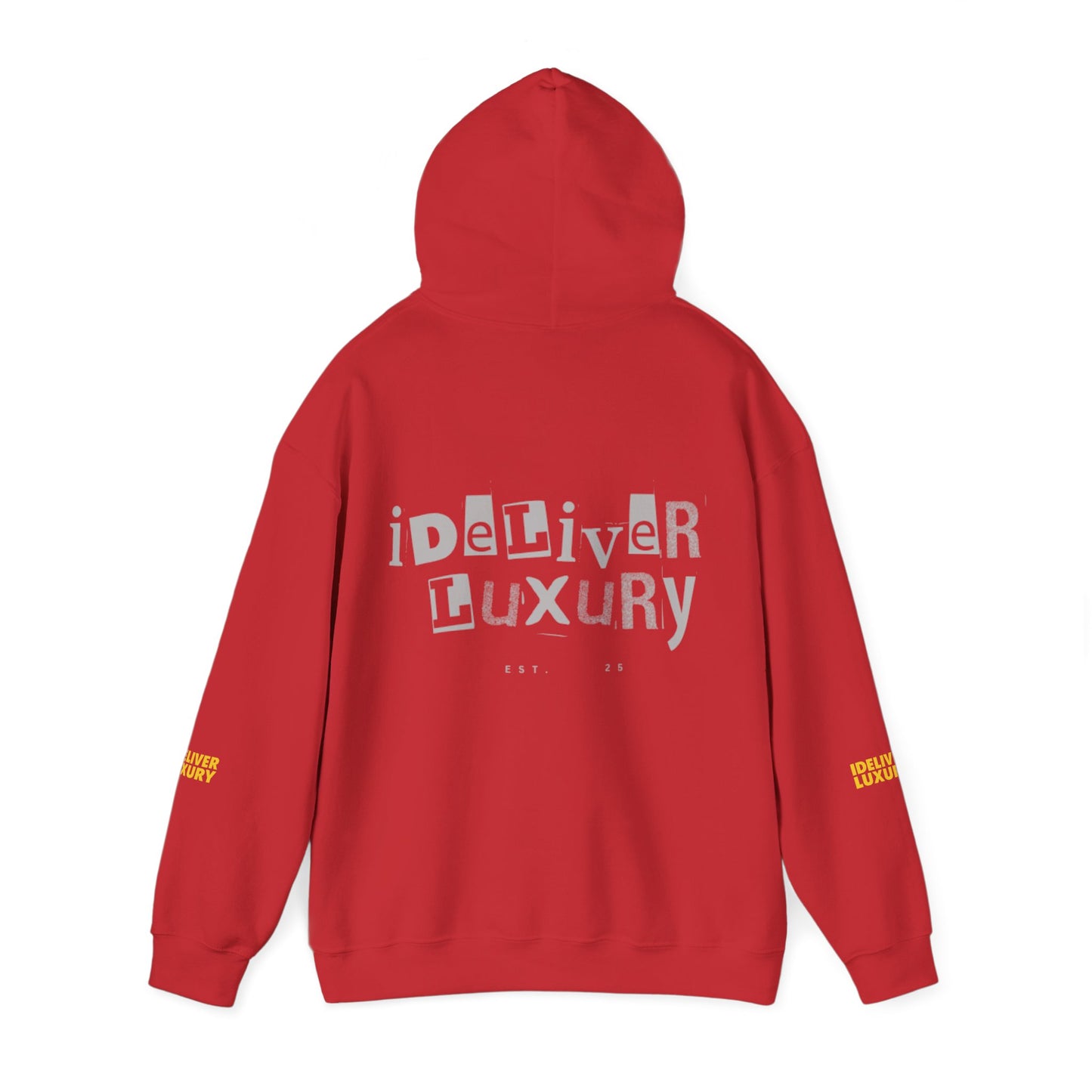 Stylish iDeliver ™ Hooded Sweatshirt with Unique iDELIVER Design – Perfect for Casual Outings, Gifts, or Everyday Comfort