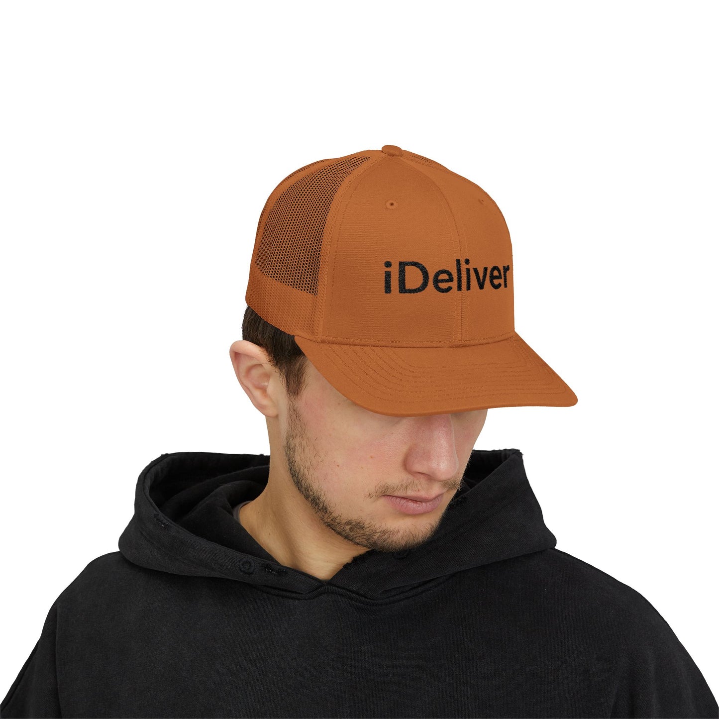 Copy of The iDeliver Stylish Snapback Trucker Cap for Delivery Enthusiasts, Adjustable Cap, Outdoor Cap, Casual Accessory, Gift for Delivery Drivers