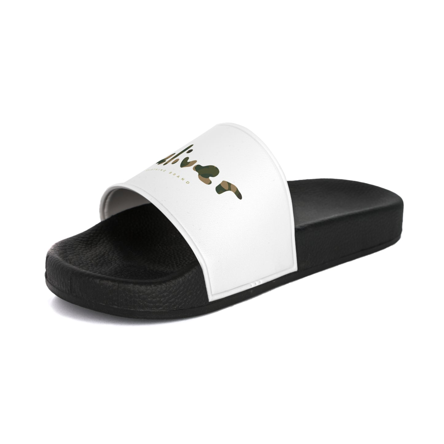 Trendy Camouflage iDeliver Men's Slide Sandals for Casual Comfort, Beachwear, Summer Style, Pool Day, Gift for Him
