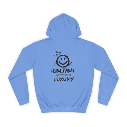 Unisex iDeliver Streetwear, College Hoodie - iDeliver, Cozy College Apparel, Student Gift Idea, Casual Streetwear, Perfect for Study Sessions