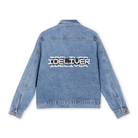 The iDeliver Stylish Men's Denim Jacket with Unique Design, Casual Wear, Street Style Jacket, That Screams Luxury Gift for Him, Cool Denim Outerwear
