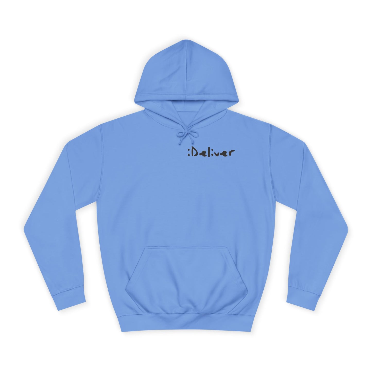 Unisex iDeliver Streetwear, College Hoodie - iDeliver, Cozy College Apparel, Student Gift Idea, Casual Streetwear, Perfect for Study Sessions