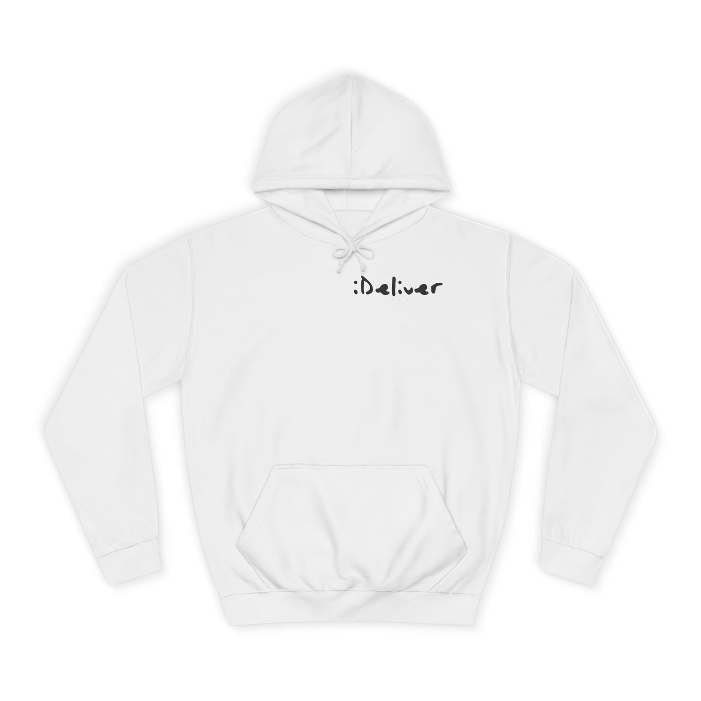 Unisex iDeliver Streetwear, College Hoodie - iDeliver, Cozy College Apparel, Student Gift Idea, Casual Streetwear, Perfect for Study Sessions