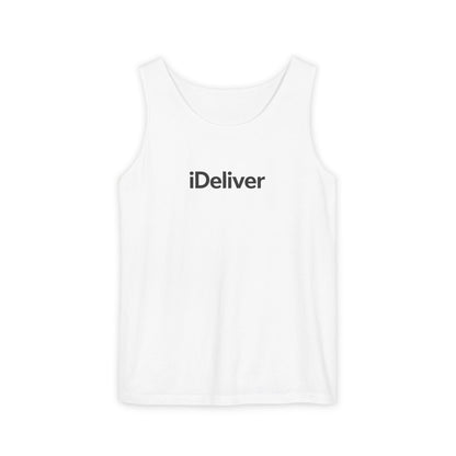 iDeliver Unisex Garment-Dyed Tank Top, Casual Summer Top, Gift for Her, Beachwear, Comfortable Workout Shirt