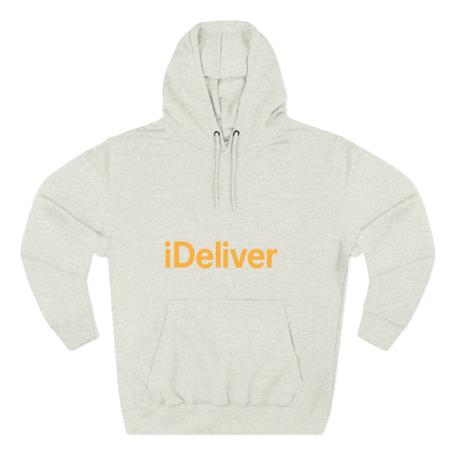 iDeliver Three-Panel Fleece Hoodie, Cozy Sweatshirt for Delivery Lovers, Gift for Birthdays, Holidays, Casual Wear, Streetwear Style