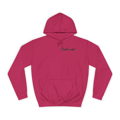 Unisex iDeliver Streetwear, College Hoodie - iDeliver, Cozy College Apparel, Student Gift Idea, Casual Streetwear, Perfect for Study Sessions