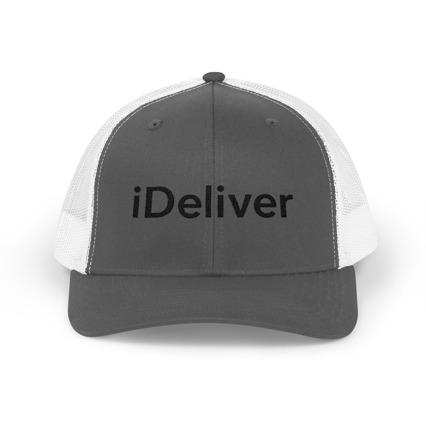 The iDeliver Stylish Snapback Trucker Cap for Delivery Enthusiasts, Adjustable Cap, Outdoor Cap, Casual Accessory, Gift for Delivery Drivers