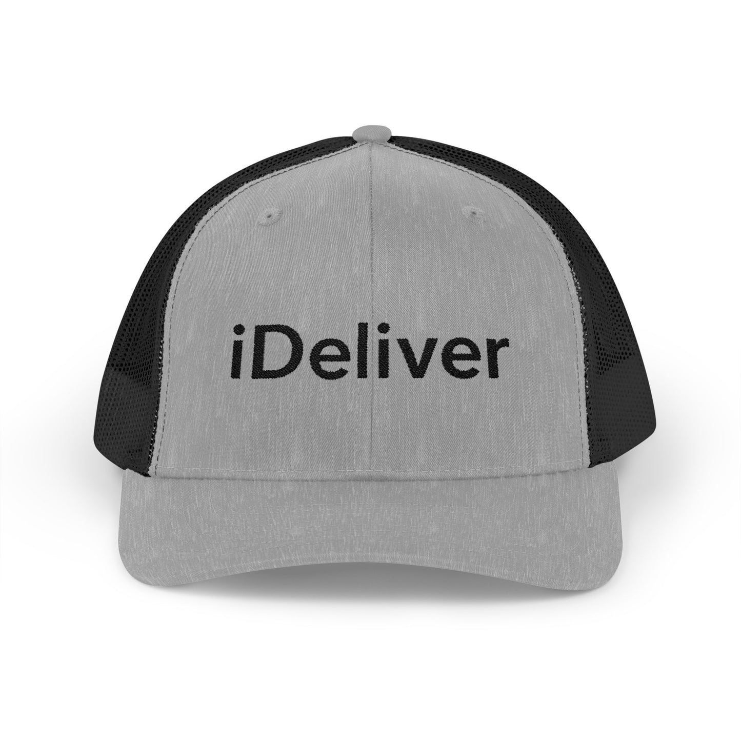 The iDeliver Stylish Snapback Trucker Cap for Delivery Enthusiasts, Adjustable Cap, Outdoor Cap, Casual Accessory, Gift for Delivery Drivers