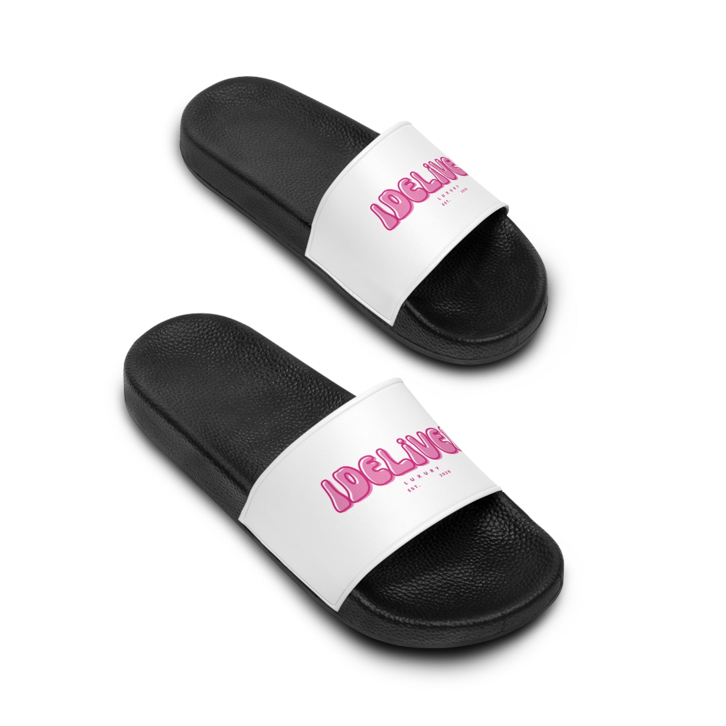 His and Her iDeliver Theme, Casual Footwear, Summer Vibes, Perfect for Beach Days, Comfortable Indoor/Outdoor Slippers, Gift for Him