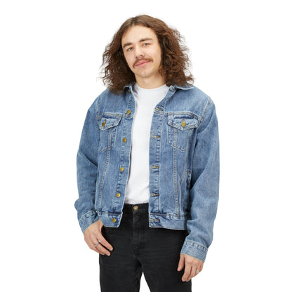 The iDeliver Stylish Men's Denim Jacket with Unique Design, Casual Wear, Street Style Jacket, That Screams Luxury Gift for Him, Cool Denim Outerwear