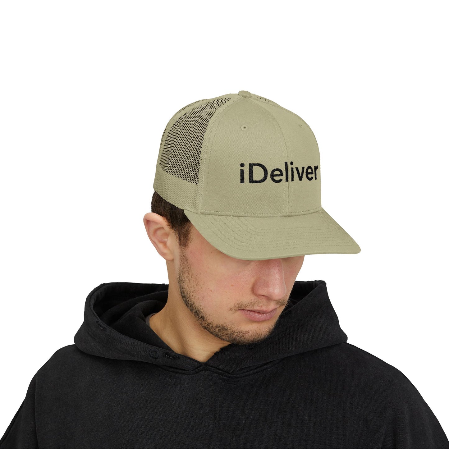 Copy of The iDeliver Stylish Snapback Trucker Cap for Delivery Enthusiasts, Adjustable Cap, Outdoor Cap, Casual Accessory, Gift for Delivery Drivers