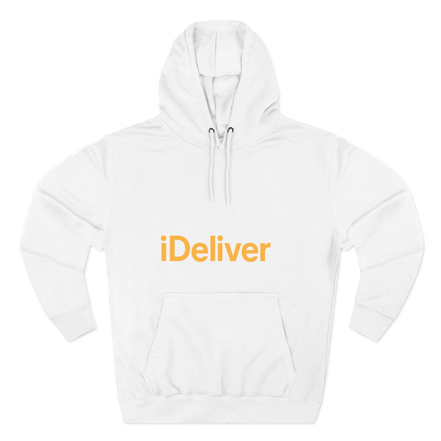 iDeliver Three-Panel Fleece Hoodie, Cozy Sweatshirt for Delivery Lovers, Gift for Birthdays, Holidays, Casual Wear, Streetwear Style