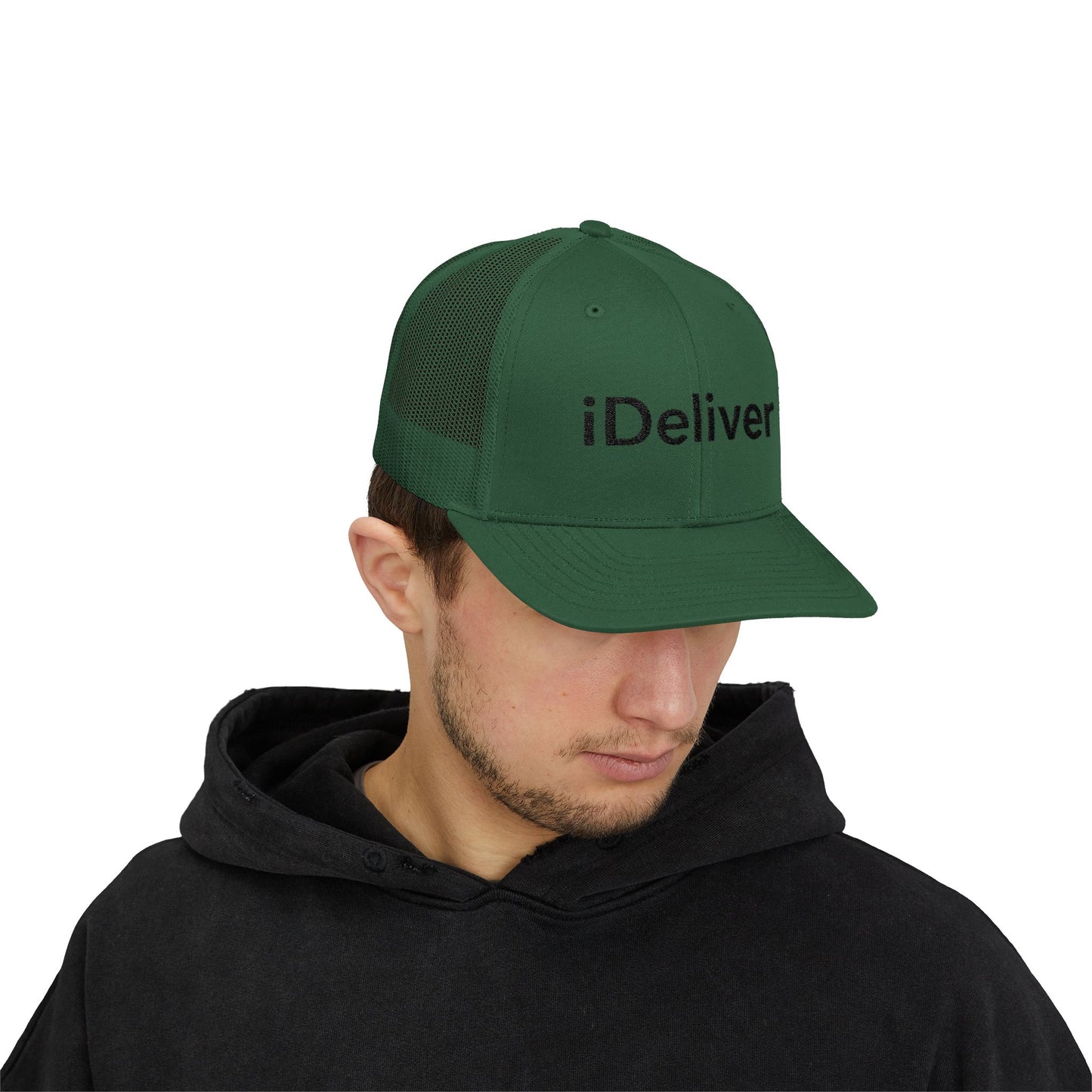 Copy of The iDeliver Stylish Snapback Trucker Cap for Delivery Enthusiasts, Adjustable Cap, Outdoor Cap, Casual Accessory, Gift for Delivery Drivers