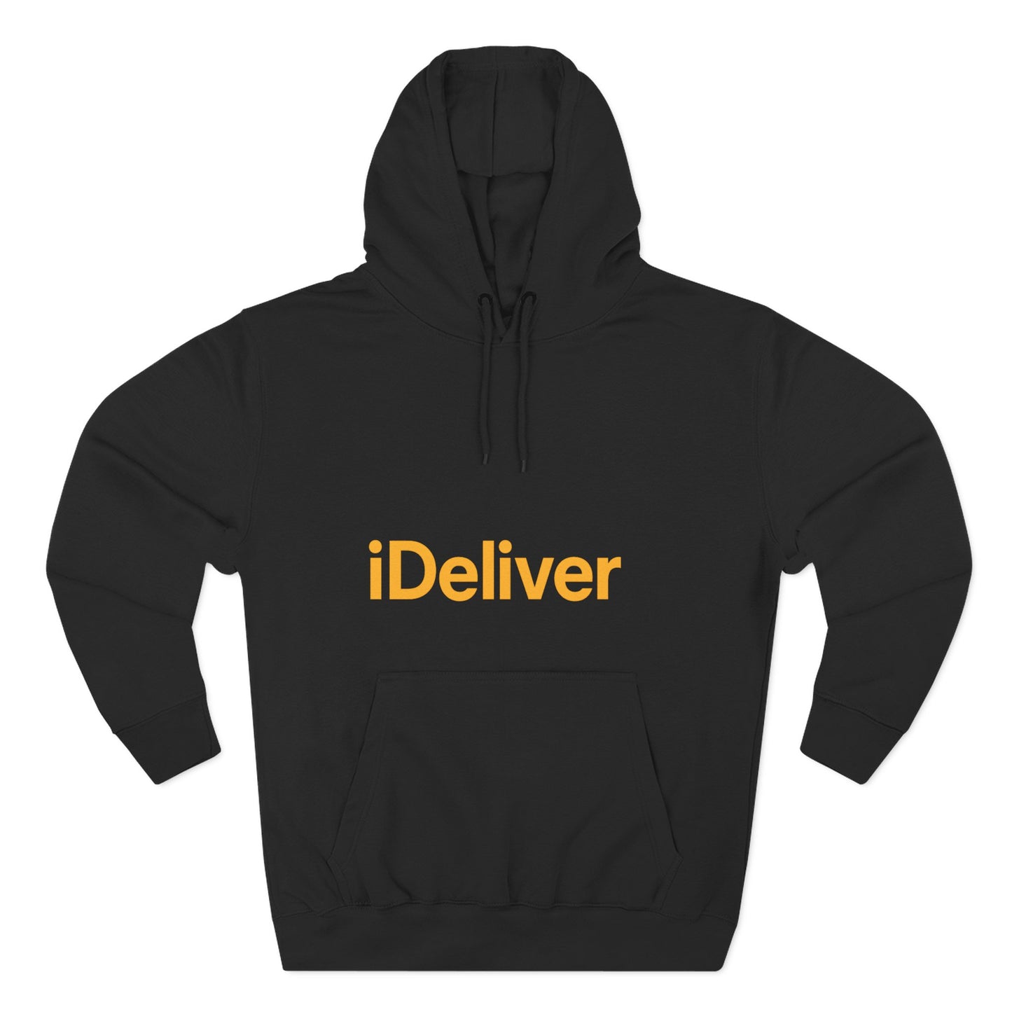 iDeliver Three-Panel Fleece Hoodie, Cozy Sweatshirt for Delivery Lovers, Gift for Birthdays, Holidays, Casual Wear, Streetwear Style