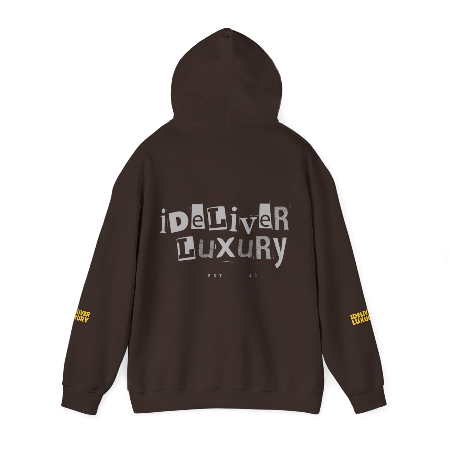 Stylish iDeliver ™ Hooded Sweatshirt with Unique iDELIVER Design – Perfect for Casual Outings, Gifts, or Everyday Comfort
