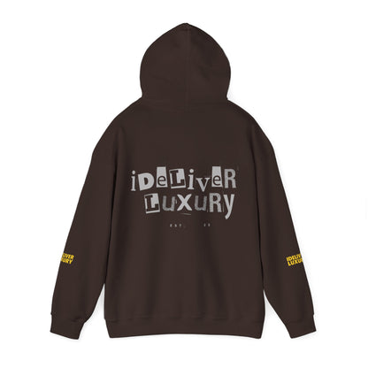 Stylish iDeliver ™ Hooded Sweatshirt with Unique iDELIVER Design – Perfect for Casual Outings, Gifts, or Everyday Comfort
