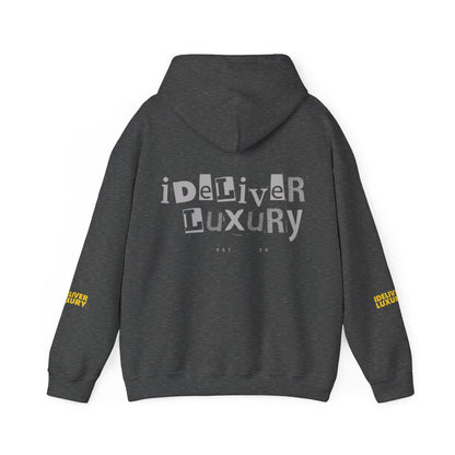 Stylish iDeliver ™ Hooded Sweatshirt with Unique iDELIVER Design – Perfect for Casual Outings, Gifts, or Everyday Comfort