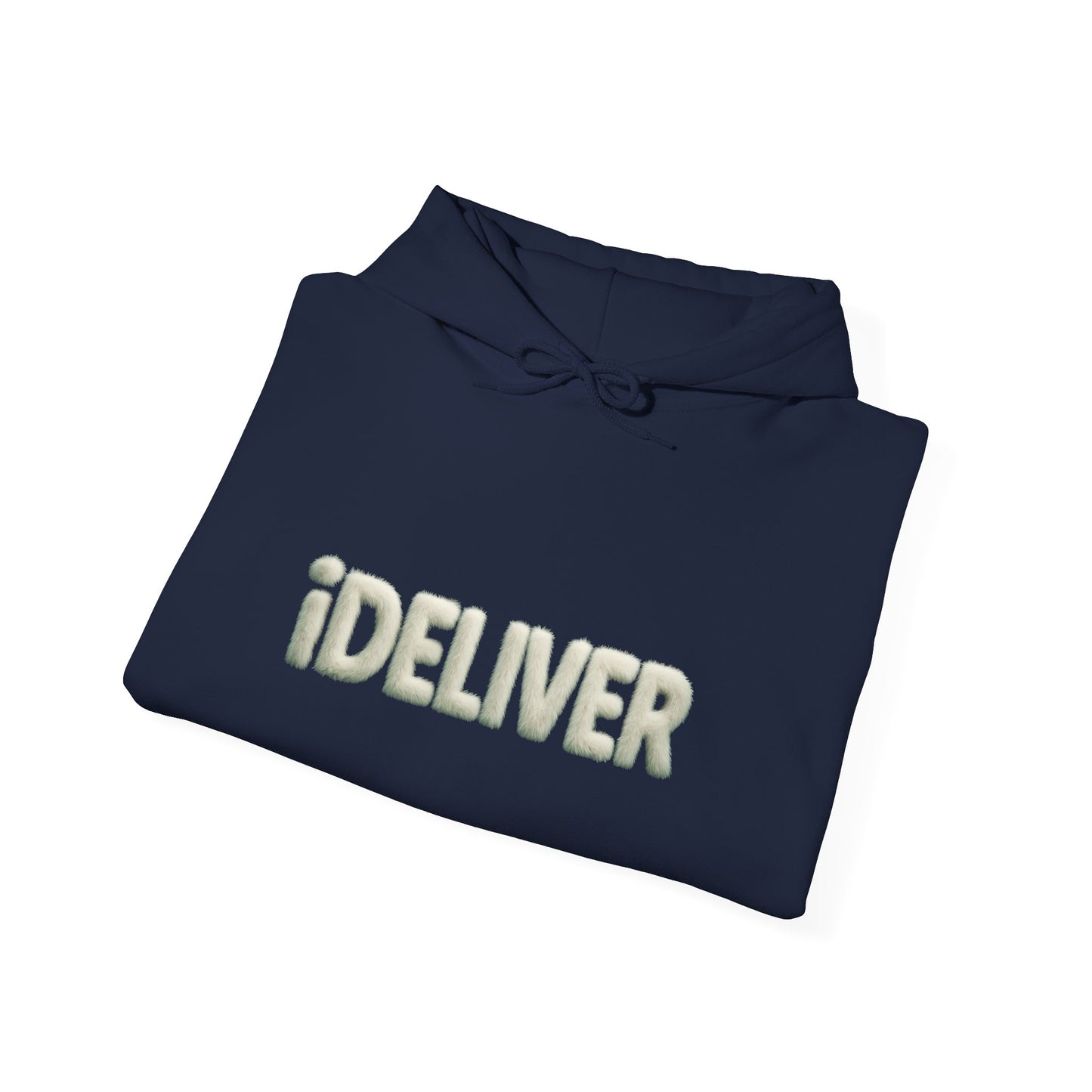 Stylish iDeliver ™ Hooded Sweatshirt with Unique iDELIVER Design – Perfect for Casual Outings, Gifts, or Everyday Comfort
