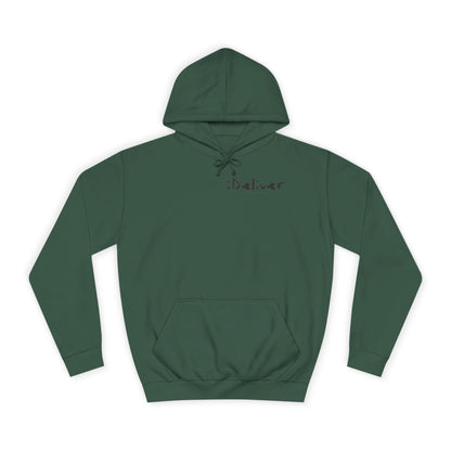 Unisex iDeliver Streetwear, College Hoodie - iDeliver, Cozy College Apparel, Student Gift Idea, Casual Streetwear, Perfect for Study Sessions
