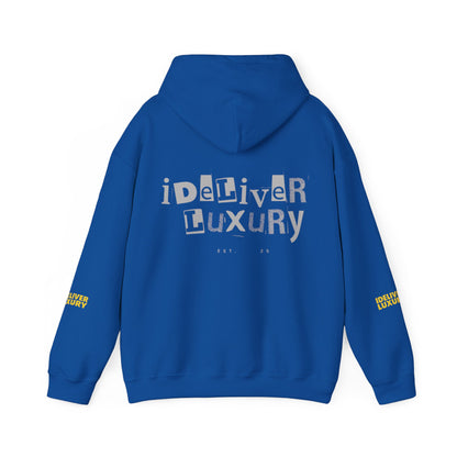 Stylish iDeliver ™ Hooded Sweatshirt with Unique iDELIVER Design – Perfect for Casual Outings, Gifts, or Everyday Comfort