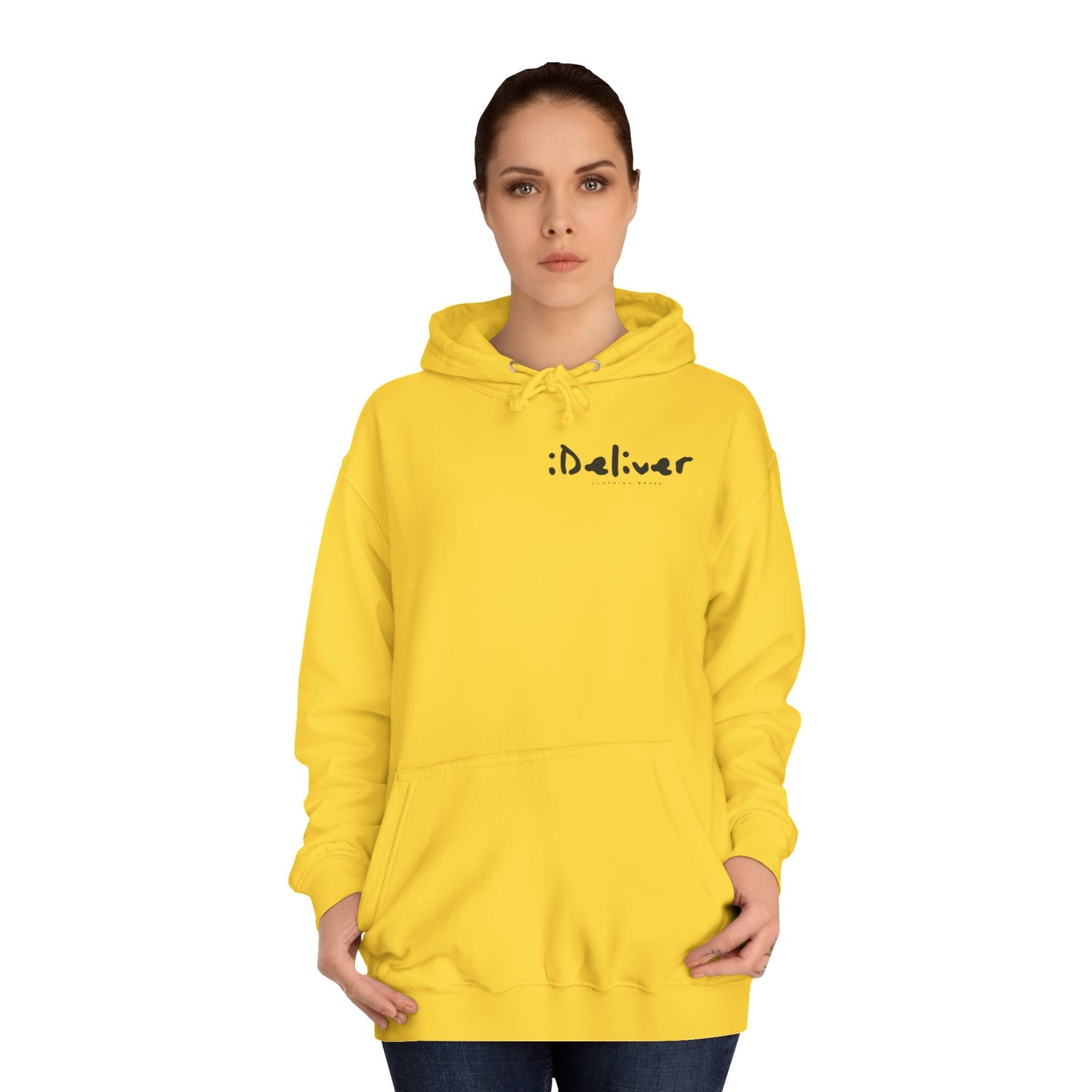 Unisex iDeliver Streetwear, College Hoodie - iDeliver, Cozy College Apparel, Student Gift Idea, Casual Streetwear, Perfect for Study Sessions