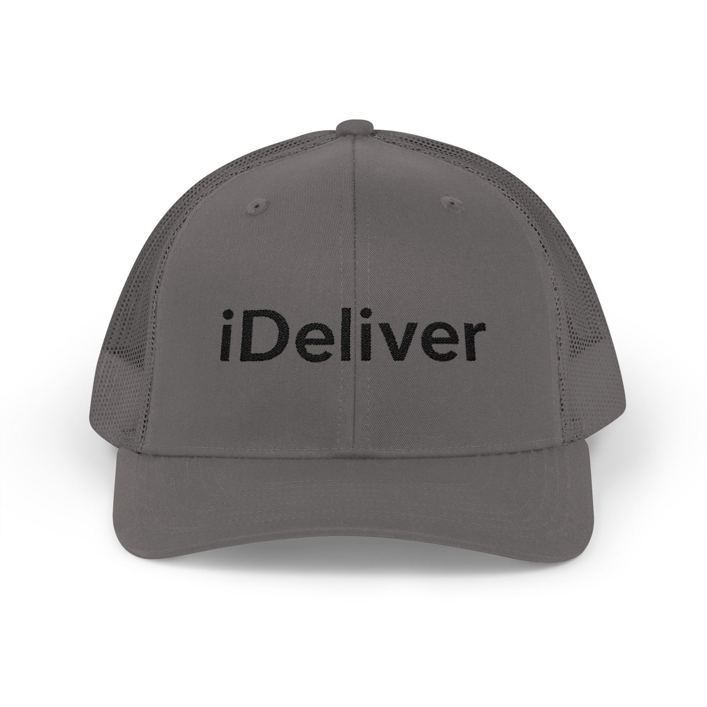 The iDeliver Stylish Snapback Trucker Cap for Delivery Enthusiasts, Adjustable Cap, Outdoor Cap, Casual Accessory, Gift for Delivery Drivers