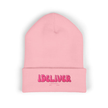 Copy of Embroidered iDeliver Custom Classic Cuffed Beanie - Cozy Winter Hat, Gift for Him/Her, Fashion Accessory, Casual Style, Customizable Cap
