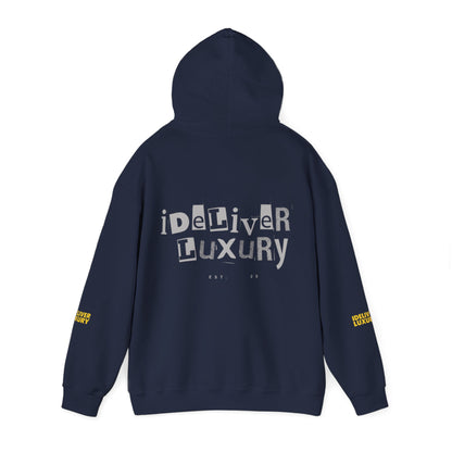 Stylish iDeliver ™ Hooded Sweatshirt with Unique iDELIVER Design – Perfect for Casual Outings, Gifts, or Everyday Comfort