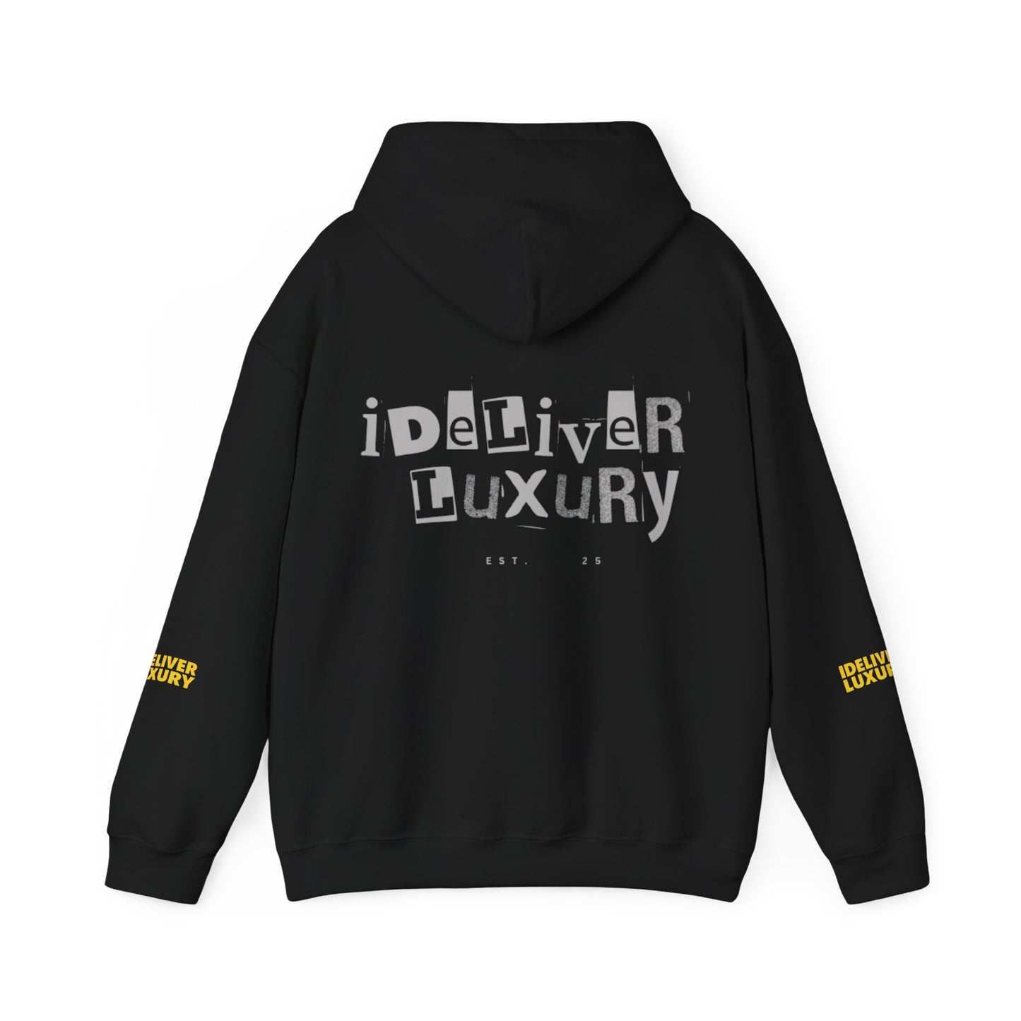 Stylish iDeliver ™ Hooded Sweatshirt with Unique iDELIVER Design – Perfect for Casual Outings, Gifts, or Everyday Comfort