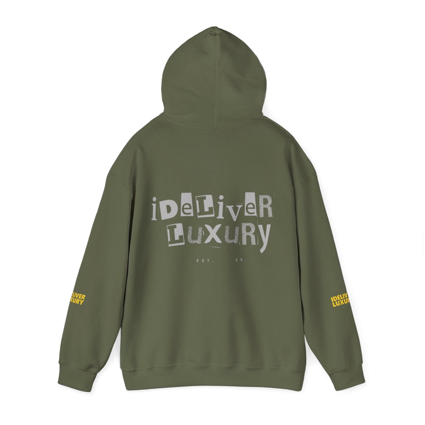Stylish iDeliver ™ Hooded Sweatshirt with Unique iDELIVER Design – Perfect for Casual Outings, Gifts, or Everyday Comfort