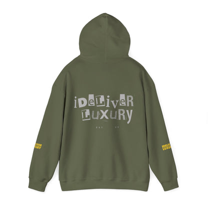 Stylish iDeliver ™ Hooded Sweatshirt with Unique iDELIVER Design – Perfect for Casual Outings, Gifts, or Everyday Comfort