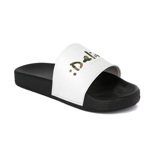 Trendy Camouflage iDeliver Men's Slide Sandals for Casual Comfort, Beachwear, Summer Style, Pool Day, Gift for Him