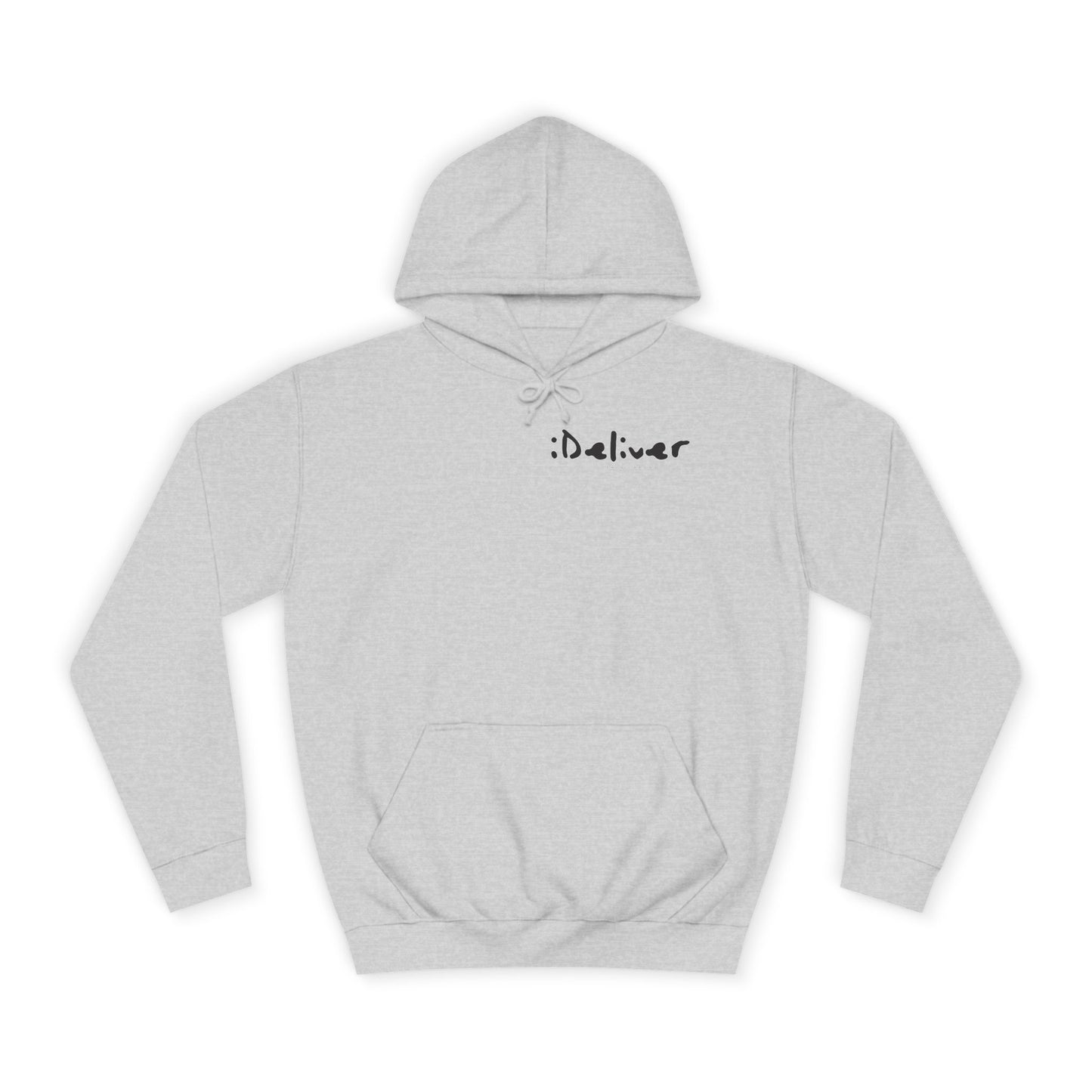 Unisex iDeliver Streetwear, College Hoodie - iDeliver, Cozy College Apparel, Student Gift Idea, Casual Streetwear, Perfect for Study Sessions