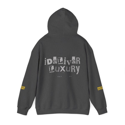 Stylish iDeliver ™ Hooded Sweatshirt with Unique iDELIVER Design – Perfect for Casual Outings, Gifts, or Everyday Comfort
