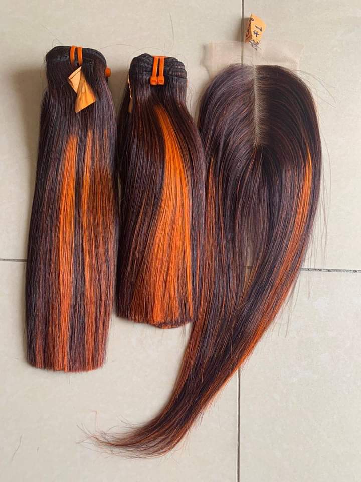 Colored Hair: Bone Straight /Yaki Straight/Pixiel Curl /Bouncy Curl/ Egg Curl