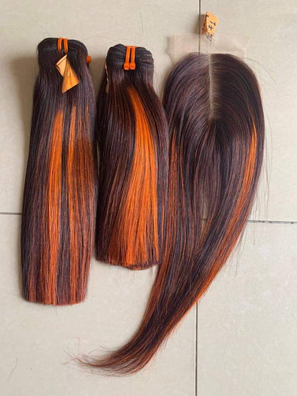 Colored Hair: Bone Straight /Yaki Straight/Pixiel Curl /Bouncy Curl/ Egg Curl