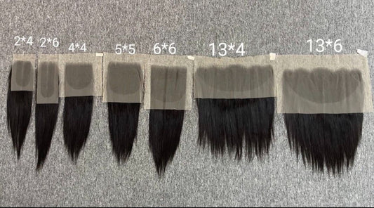 Frontal 13x4 — All Textures: Black / Colored Hair