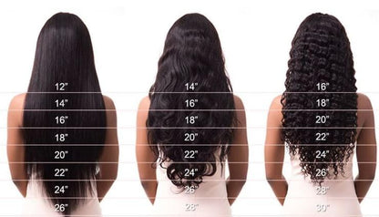 Frontal 13x4 — All Textures: Black / Colored Hair