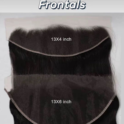 Frontal 13x4 — All Textures: Black / Colored Hair
